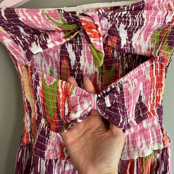 Anthropologie Pink and Purple Textured Dress - Picture 4 of 9